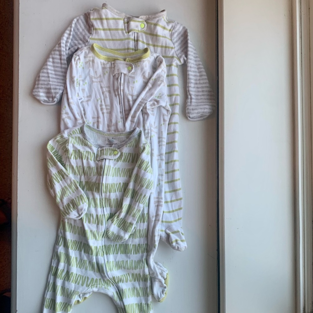 3PK Cloud Island Pajamas 3-6M